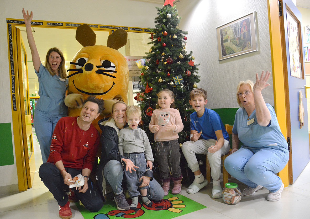 WDR Maus besucht Kinderklinik