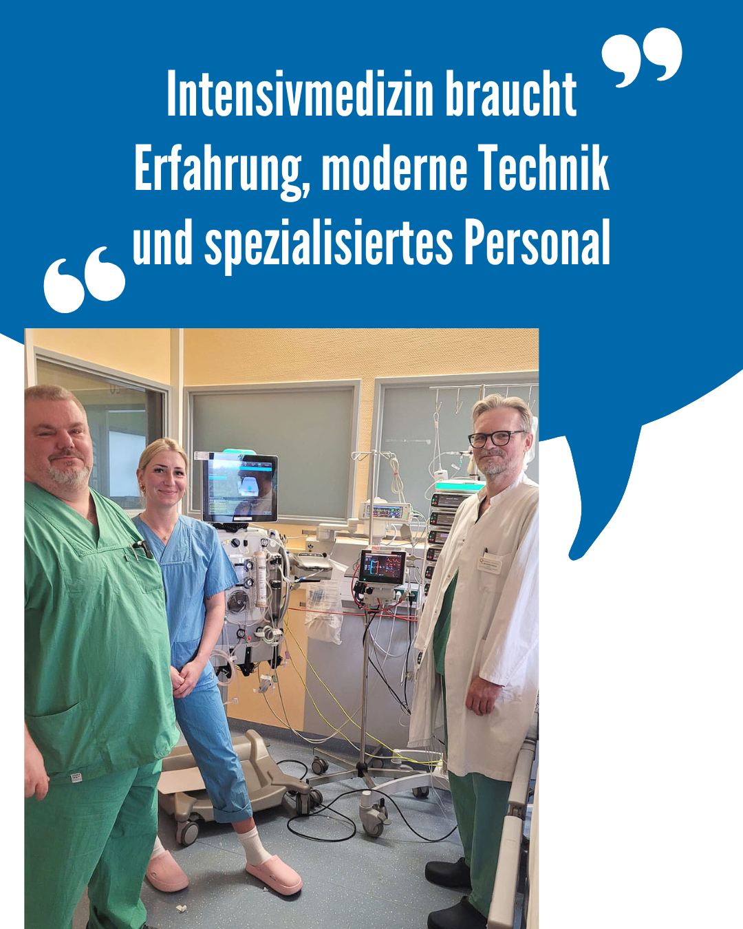 Dr. Jörg Niehüser-Saran, Chefarzt der Klinik für Anästhesie, Intensivmedizin, Notfallmedizin und Schmerztherapie