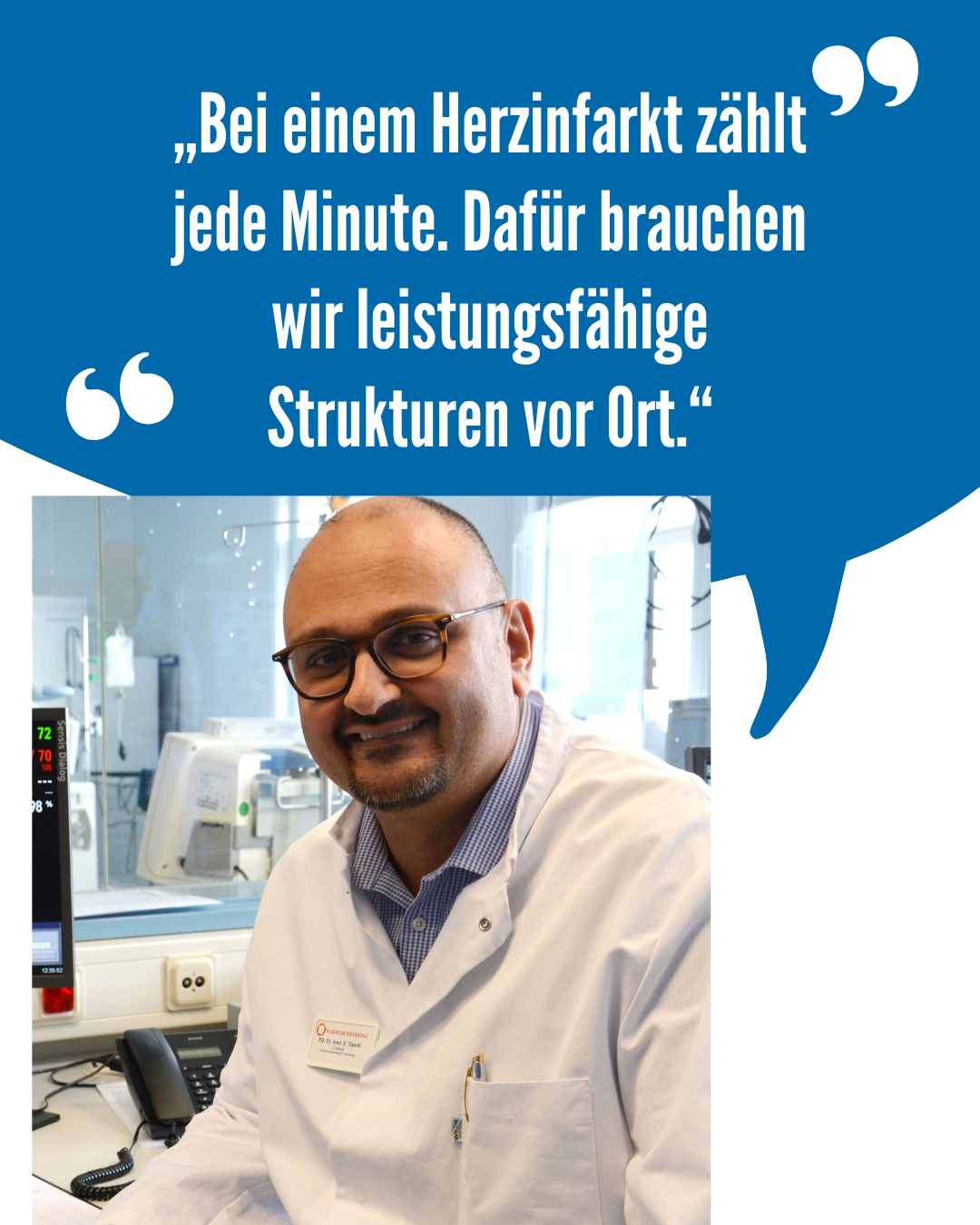 Prof. Dr. Vedat Tiyerili, Chefarzt der Klinik für Kardiologie