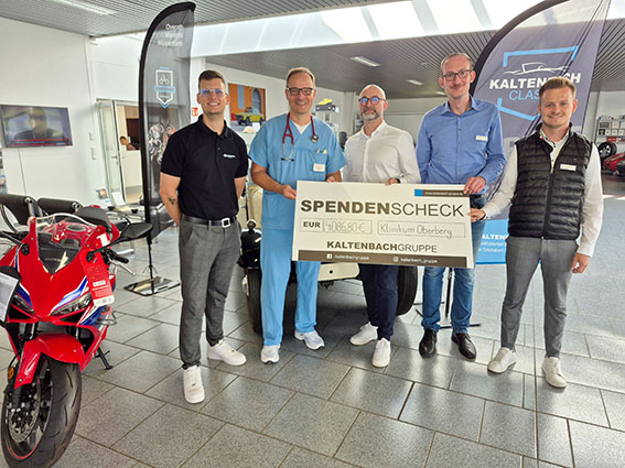 Bei der Kaltenbach-Gruppe wurden fleißig Schritte gesammelt und in eine Spende an den Förderverein der Kinderklinik umgewandelt.