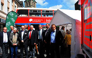 Schlaganfallinitiative 2015 Schlaganfall-Bus Lindenplatz Gummersbach