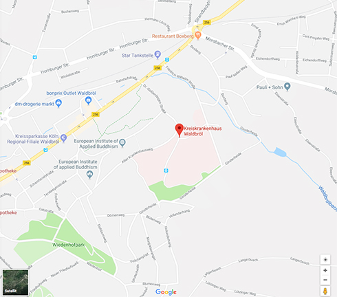Googlekarte Kreiskrankenhaus Waldbröl